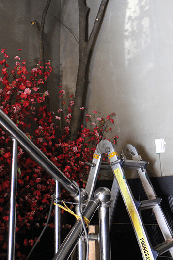 구리 이자카야 카이 — 계단 매화 시공 과정