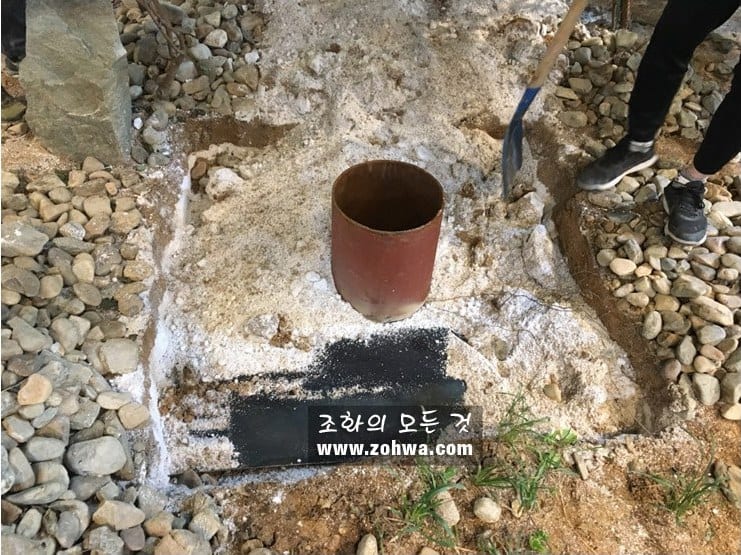 익산 전북 과학교육원 — 화단 기초 공사