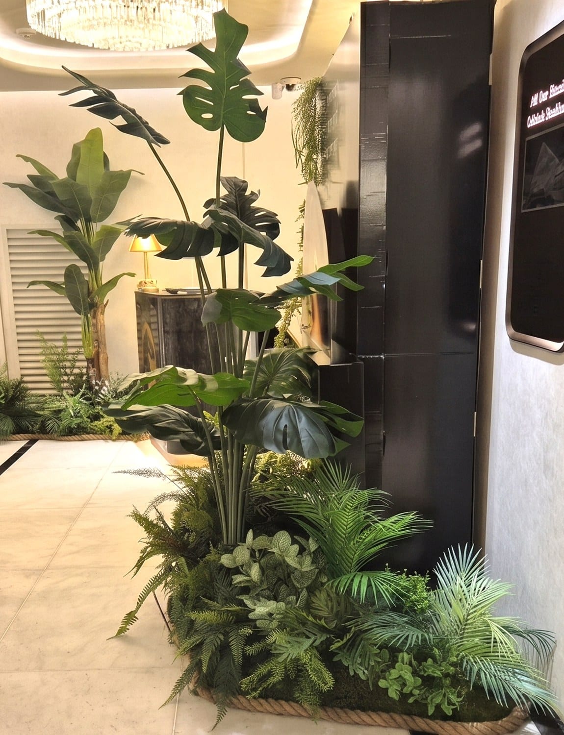 삼성동 코엑스 아웃백 — 복도 화단으로 이어지는 테마 조경의 범위