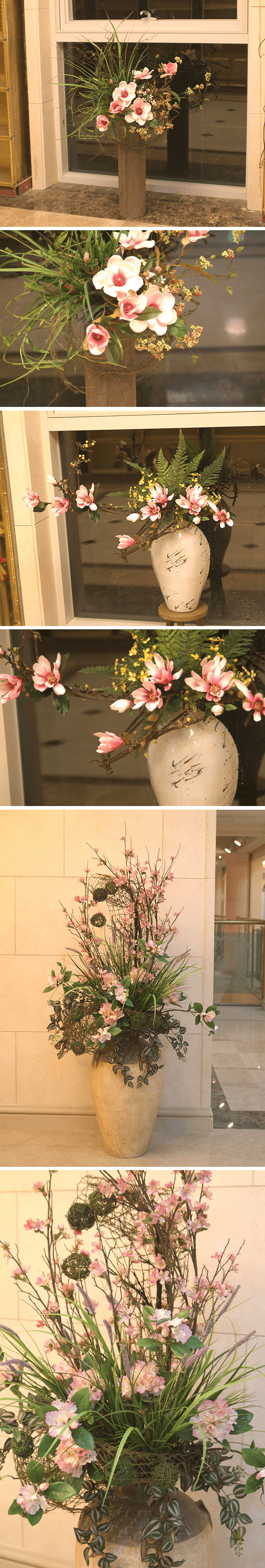 분당 스카이캐슬 추모공원 조화 꽃꽂이 작품
