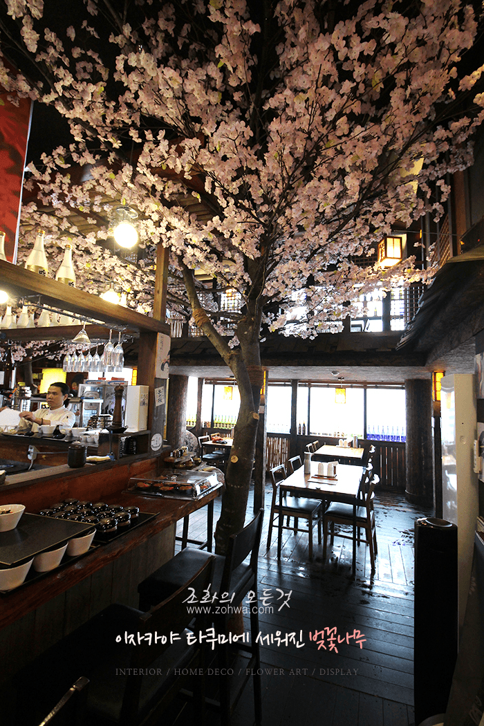 수원 이자카야 타쿠미 — 벚꽃 아래 술자리